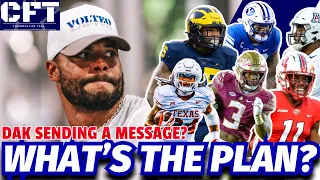 Cowboys Draft Plan I think I got it!...And is DAK sending a message to the league or the COWBOYS?