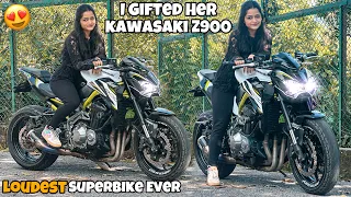 I Gifted Her Kawasaki Z900❤️