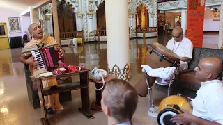 Kirtan lead by Patri prabhu. ISKON Temple Toronto