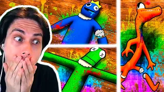 РАДУЖНЫЕ ДРУЗЬЯ БОЛЕЮТ ?! ОНИ ВЫЖИВУТ ?! - Rainbow Friends Roblox Cartoon Реакция [Reaction]