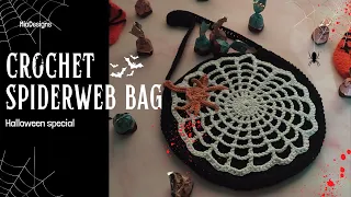 How to crochet Spiderweb bag / Halloween theme