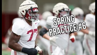 Alabama's offensive line looks "Ruthless" during spring practice | Alabama Football | #rolltide