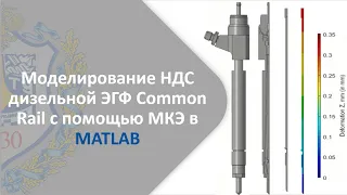 Моделирование НДС дизельной ЭГФ Common Rail с помощью МКЭ в среде MATLAB