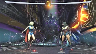 Supergirl vs Wonder Woman (Hardest AI) - Injustice 2