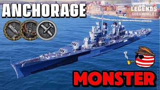 Anchorage - a MONSTER of a Cruiser??? World of Warships Legends (Mobile)