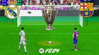 REAL MADRID VS BARCELONA FIFA 24 PENALTY SHOOTOUT RONALDO VS MESSI FINAL