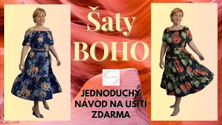 Šaty ve stylu BOHO-jednoduchý střih i ušití