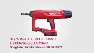 Inchiodatrice BX 3-BT: per un fissaggio su acciaio veloce e affidabile