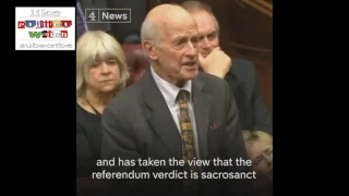 Lord Taverne compares "Will of the people" to Hitler, Mussolini, Stalin Doctrines