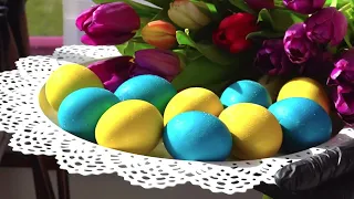 How to originally and very quickly paint eggs for Easter