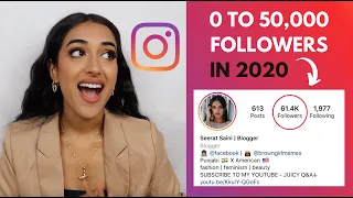 HOW TO GROW INSTA from 0 to 50k in 2020 (ORGANIC GROWTH)