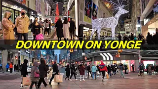 Downtown Yonge & Eaton Centre Toronto Black Friday Walk (Nov 2021)