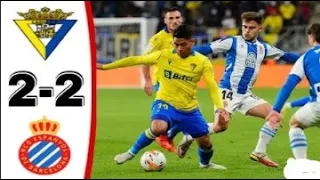 Cádiz CF vs Espanyol 2-2 Resumen | La Liga Santander - 2021/2022