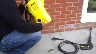 How to fit the extension hose to a Karcher K2