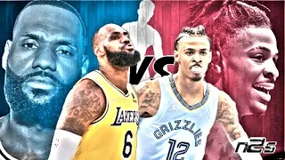 Memphis Grizzlies vs Los Angeles Lakers - Regular Season - January, 9 - NBA 2K22 - Xbox Series X -
