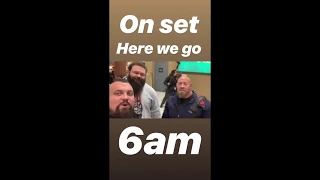 Eddie Hall, Brian Shaw, Robert Oberst, And Nick Best Getting Ready For Filming