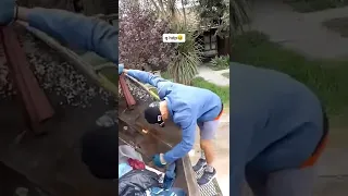 La broma pesada entre los recolectores de basura