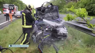 Drie gewonden bij ongeval op de A28 bij Wezep - ©StefanVerkerk.nl