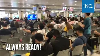 WATCH: NAIA Domestic Terminal, handa na sa dagsa ng mga pasahero sa Holy Week | Jan Escosio