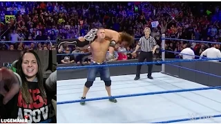 WWE Smackdown 1/17/17 AJ Styles vs The Miz