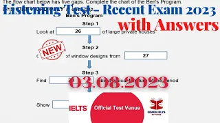 IELTS Listening Actual Test 2023 with Answers | 03.08.2023