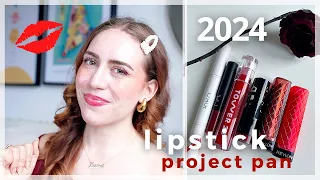 RED LIPSTICK PROJECT PAN 2024 INTRODUCTION! Trying to Pan All of the Red Lipsticks in My Collection