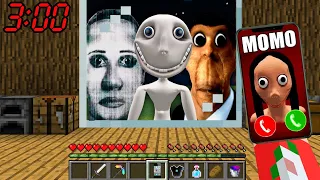 ELE ME PEDIU AJUDA ÁS 3:00 DA MADRUGADA NO MINECRAFT | Obunga, selgado, homem da janela e momo