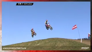 Vialle vs Langenfelder vs Geerts | MX2 Race | MXGP of Great Britain 2022 #MXGP #Motocross