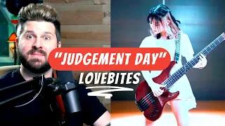 Bass Teacher REACTION | LOVEBITES - “Judgement Day” | Fami