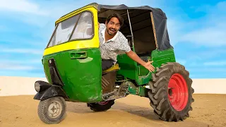 Tractor Tyre In Tempo - टेम्पो में लगा दिये ट्रैक्टर के टायर | Monster Tempo