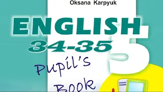 Карпюк 5 Тема 1 Урок 4 Reading Сторінки 34-35 ✔Відеоурок