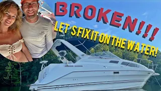 Fixing BUSTED boat parts on the water!