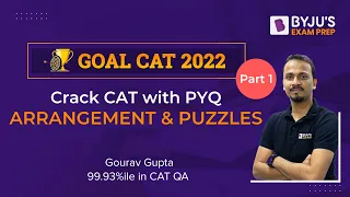 CAT Arrangement and Puzzles | CAT Previous Year Question Paper | CAT DILR | Part 1 | BYJU'S CAT