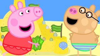 Peppa Pig's Perfect Summer Sand Castle| Peppa Pig Official Family Kids Cartoon