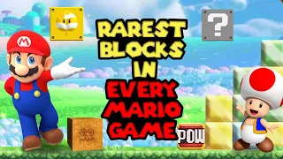 The Rarest Blocks in Every Mario Game