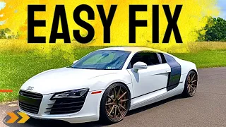 Rebuilding a CRASHED Audi R8 in 8 Minutes!