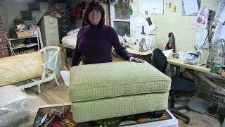 Upholstery "How To Reupholster A Pillowtop Ottoman"