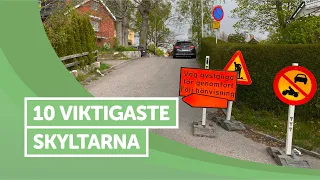 Ta Körkort - 10 Vanligaste Skyltarna