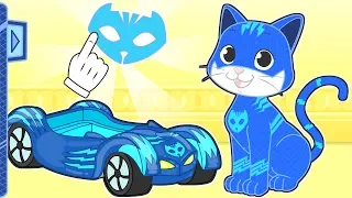 BABY PETS Kira Dresses up as Cat Superhero 💥 Cartoons for Kids