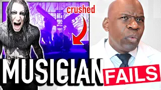 Surgeon Reacts To MUSICIAN FAILS: Rock Star Injuries & Musicians Injured On Stage | Doctor Explains