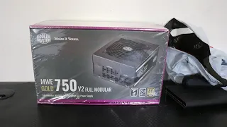 Cooler Master MWE 750W V2 Gold 80+ Fully Modular Power Supply Unboxing