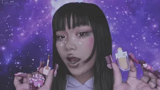 asmr. sweet friend does your makeup, but everything is lip gloss. 💗🍭