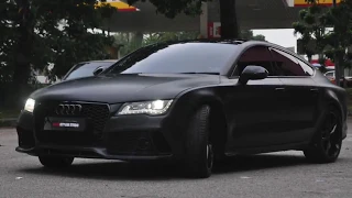 AUDI A7 WRAPPED WITH MATTE BLACK