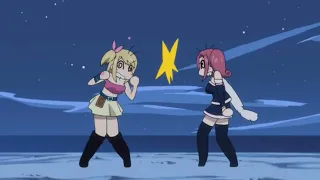 Fairy Tail Lucy Heartfilia vs Sherry Blendy