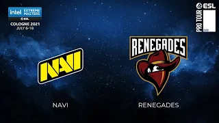 NaVi vs Renegades | Map 2 Dust2 | IEM Cologne 2021