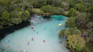 4k Drone Video & Snorkeling Silver Glen Springs in the Ocala National Forest