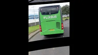 Flixbus Mercedes-Benz Tourismo (0639) in Dundee on route 092 to Edinburgh.