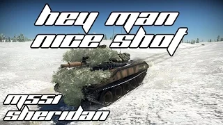 Hey man nice shot - M551 Sheridan War Thunder Gameplay