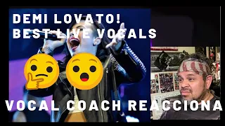 Vocal coach reacciona a DEMI LOVATO / Best Live