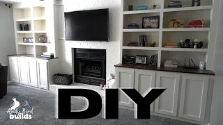 How I Used Simple Construction To Build Our Living Room Built-Ins - DIY - Living Room Reno Part 3